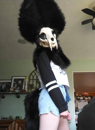 Obsidian: Saber Tooth Skull Cat Comm- August 2021